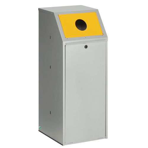 Poubelle de tri sélectif en acier - 70L - Var