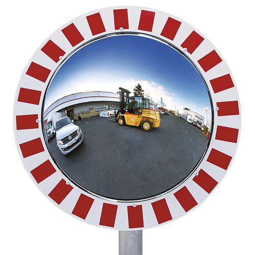 Miroir panoramique incassable pour l'industrie vision 180° - Kaptorama