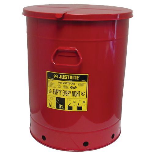 Bidon de déchets huileux 8 à 80 L - Justrite