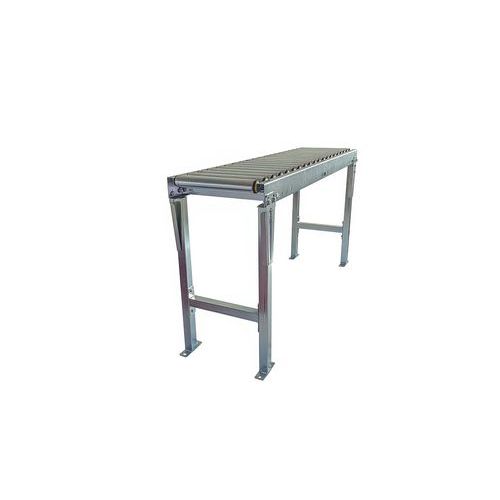 Kit convoyeur gravitaire à rouleaux acier et bipieds - Somefi