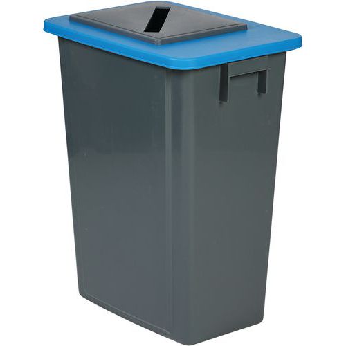 Abfallbehälter zur Mülltrennung - Papier, Verpackungen und Glas - 60 L - Probbax