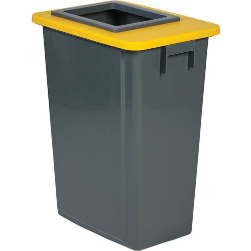 Abfallbehälter zur Mülltrennung - Papier, Verpackungen und Glas - 60 L - Probbax