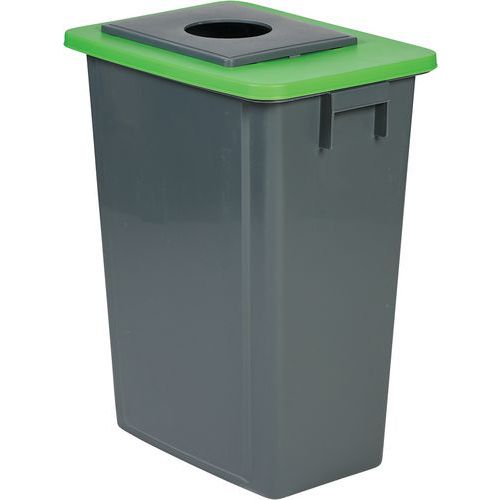 Abfallbehälter zur Mülltrennung - Papier, Verpackungen und Glas - 60 L - Probbax