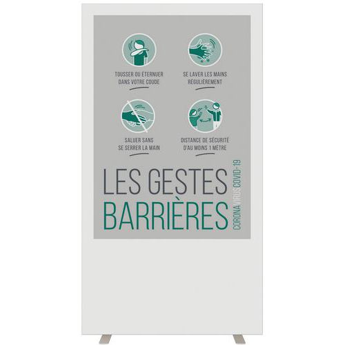 Informationsschutzwand Covid-19 - Meet By Paperflow