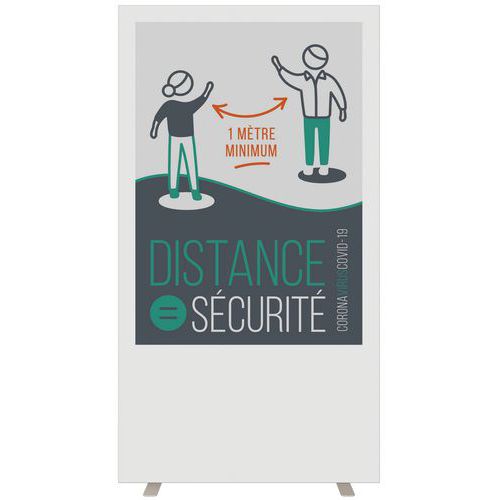 Informationsschutzwand Covid-19 - Meet By Paperflow