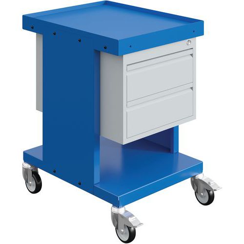 Plattenwagen SV - 2 Fachböden und 2 Schubladen - Sofame Plattenwagen SV - 2 Fachböden und 2 Schubladen - Sofame