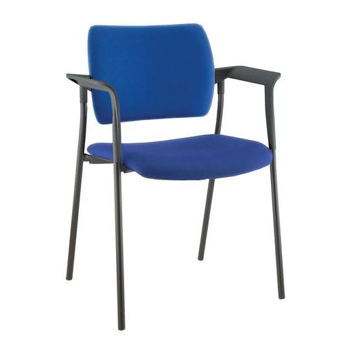 Chaise Amets 4 pieds fixes avec accoudoirs - lot de 3 - Sokoa Chaise Amets 4 pieds fixes avec accoudoirs - lot de 3 - Sokoa