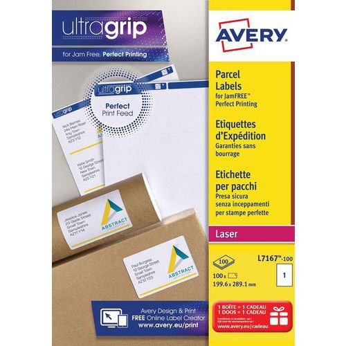 Versandetiketten Ultragrip - Für Laserdruck