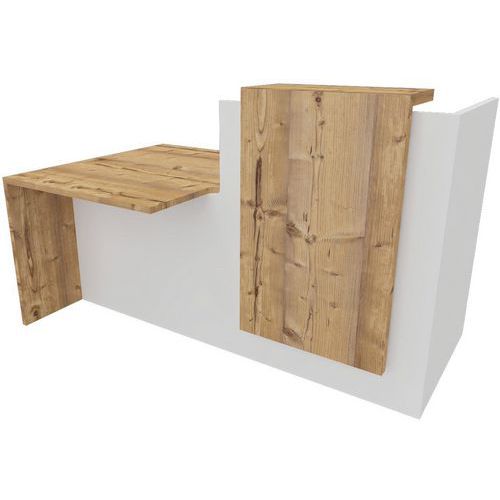 Banque accueil avec PMR - L180 cm Fifty Fifty - Buronomic