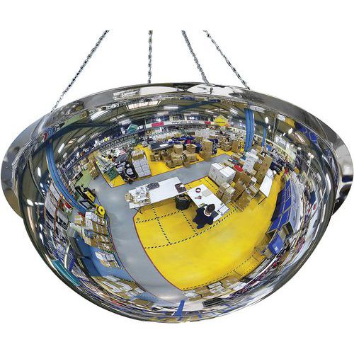 Halbkugelspiegel Plexi+ - 360°-Sicht - Magnetbefestigung - Kaptorama