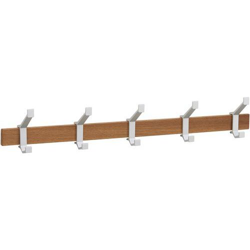 Wandgarderobenhalter, Holz/Silber - Gardelux Wandgarderobenhalter, Holz/Silber - Gardelux