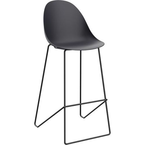 Tabouret haut Void pied noir - Meet By Paperflow Tabouret haut Void pied noir - Meet By Paperflow