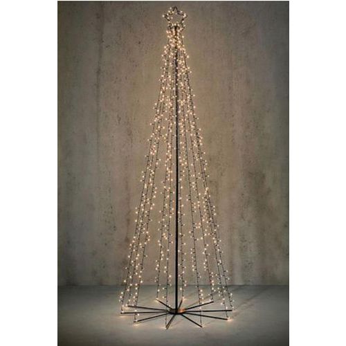 Sapin de noël vert enneigé lumière intégrée