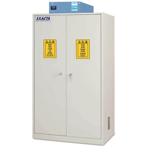 Armoire de sécurité à filtration intégrée - Porte pleine double paroi - Exacta