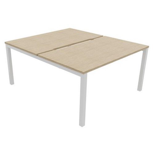 Grundelement/Folgeelement Doppelarbeitsplatz, L 140 x T 163 cm, Tischplatte mit Aussparung - Buronomic Grundelement/Folgeelement Doppelarbeitsplatz, L 140 x T 163 cm, Tischplatte mit Aussparung - Buronomic