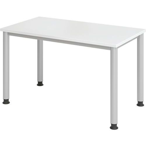Bureau droit pieds ronds 120 cm - Hammerbacher