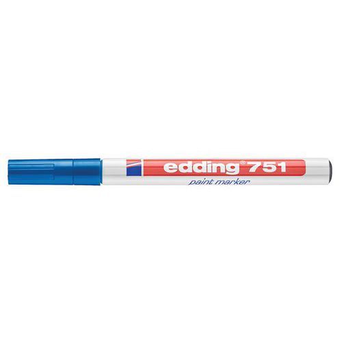 UV-Marker, Farbe: Blau, Modell: Edding 751, Typ Spitze: Spitz, Typ: Marker, Ø: 14 mm, Länge: 142 mm