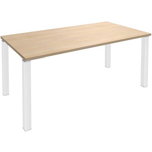 Bureau droit EXPRIM chêne clair/blanc Bureau droit EXPRIM chêne clair/blanc
