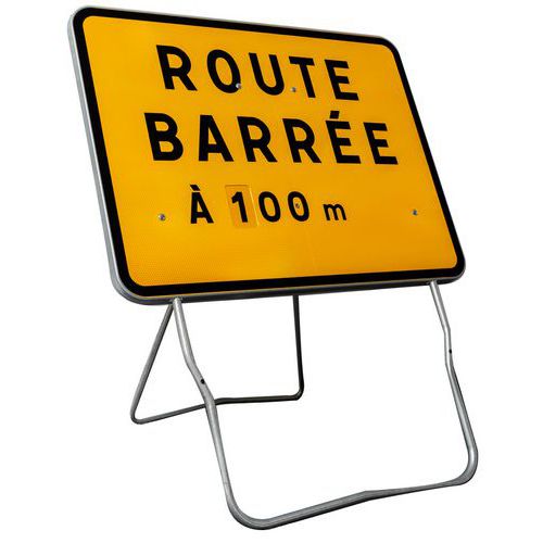 Temporäres Hinweisschild KC1 - Baumaschinen-Ausfahrt - Lacroix Temporäres Hinweisschild KC1 - Baumaschinen-Ausfahrt - Lacroix