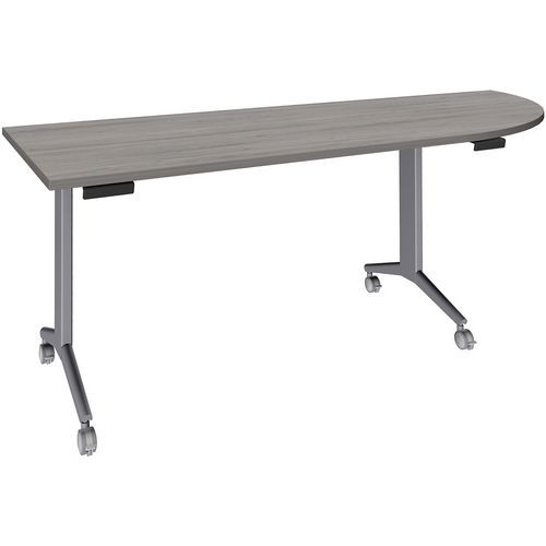 Table Idora 200x80 cm angle droit pied alu