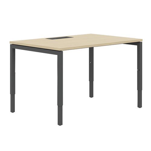 Gerader Schreibtisch, 120 cm, verstellbare U-Füße Misao - Manutan Expert Gerader Schreibtisch, 120 cm, verstellbare U-Füße Misao - Manutan Expert