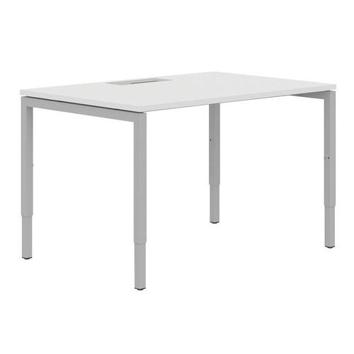 Gerader Schreibtisch, 140 cm, verstellbare U-Füße Misao - Manutan Expert Gerader Schreibtisch, 140 cm, verstellbare U-Füße Misao - Manutan Expert