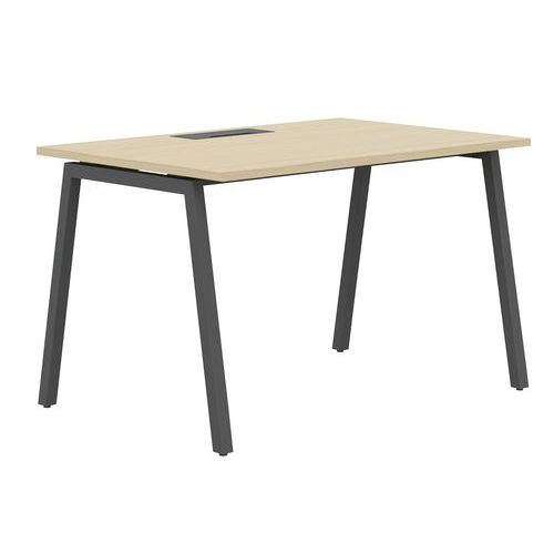 Gerader Schreibtisch, 140 cm, A-Füße Misao - Manutan Expert Gerader Schreibtisch, 140 cm, A-Füße Misao - Manutan Expert