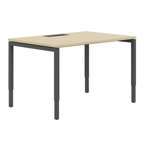 Gerader Schreibtisch, 180 cm, verstellbare U-Füße Misao - Manutan Expert Gerader Schreibtisch, 180 cm, verstellbare U-Füße Misao - Manutan Expert