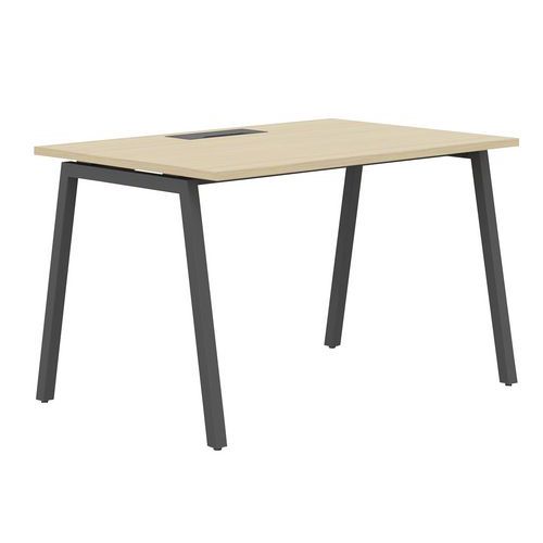 Gerader Schreibtisch, 160 cm, A-Füße Misao - Manutan Expert Gerader Schreibtisch, 160 cm, A-Füße Misao - Manutan Expert