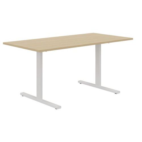 Gerader Schreibtisch, 140 cm, T-Füße Misao - Manutan Expert Gerader Schreibtisch, 140 cm, T-Füße Misao - Manutan Expert