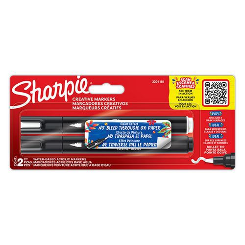 Opaker Kreativmarker Sharpie Bullet, Rundspitze, verschiedene Farben - Sharpie Opaker Kreativmarker Sharpie Bullet, Rundspitze, verschiedene Farben - Sharpie