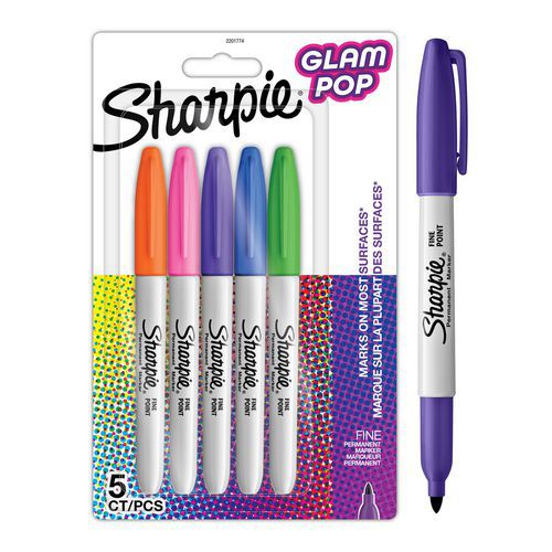 Marqueur permanent Glam Pop Sharpie Fine pointe fine 0,9mm - Sharpie