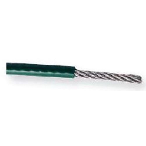 Câble en acier galvanisé et plastifié - couronne 25m - Godet