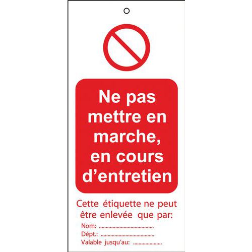 Verriegelungsetiketten - 10 Stück - Brady