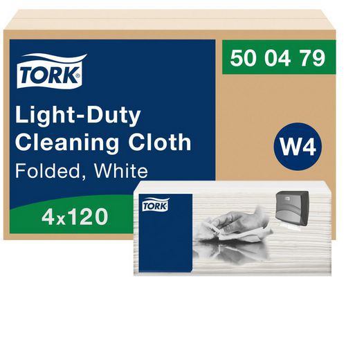Chiffons de nettoyage léger, Blancs W4 - Tork Chiffons de nettoyage léger, Blancs W4 - Tork
