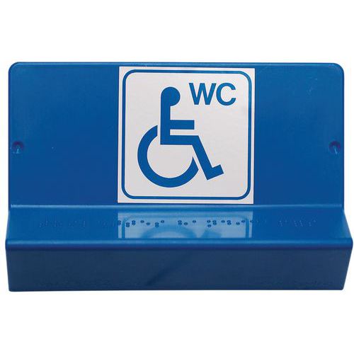 Hinweisschild in Brailleschrift - WC - Wattelez
