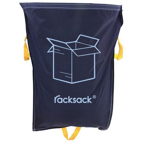 Racksack-Regalbeutel für Mülltrennung