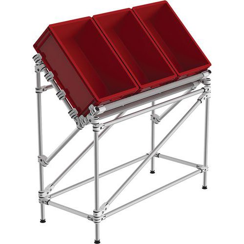 Fördereinrichtung mit V-Form und Rollen für das Picking - Trilogiq Fördereinrichtung mit V-Form und Rollen für das Picking - Trilogiq