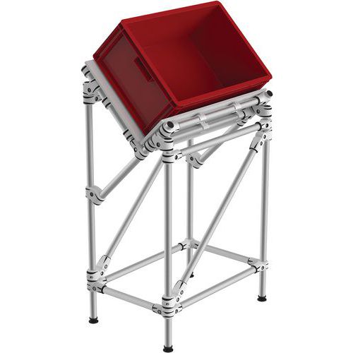 Mini-Rack für das Picking, mit V-Form - Trilogiq, Max. Belastung pro Ebene: 350 kg, Lean Management: ja