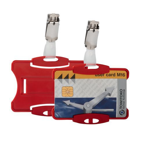 Offener Ausweishalter mit Clip - Packung à 25 Stk - Durable Offener Ausweishalter mit Clip - Packung à 25 Stk - Durable