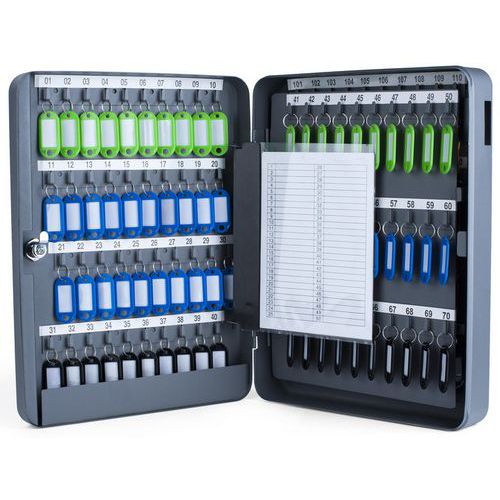 Schlüsselschrank, mattdunkelgrau - Pavo