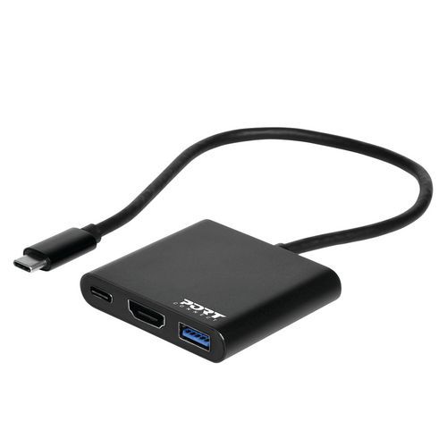 Mini station d'accueil USB-C + USB-A + HDMI - Port Connect