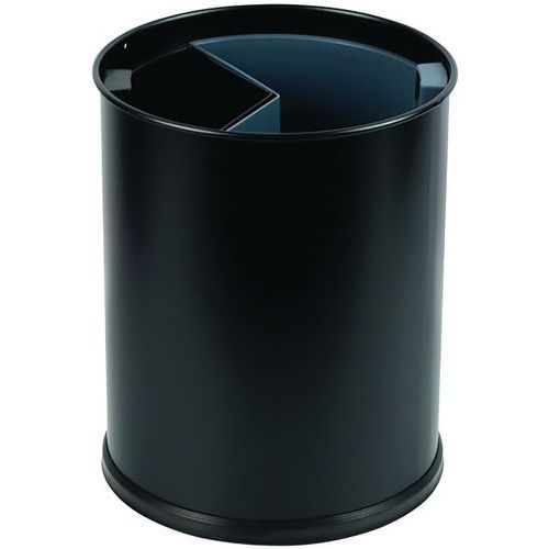 Mülltrennkorb schwarz 13 L - 2 Innenbehälter 6,6 L/3,3 L - Probbax
