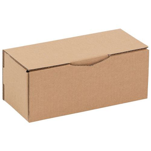 Vielseitig verwendbarer Versandkarton aus Kraftkarton - Mit Lasche - Havannabraun