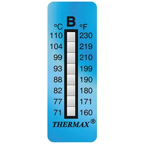 Irreversible Anzeige - Thermax 8 Temperaturen