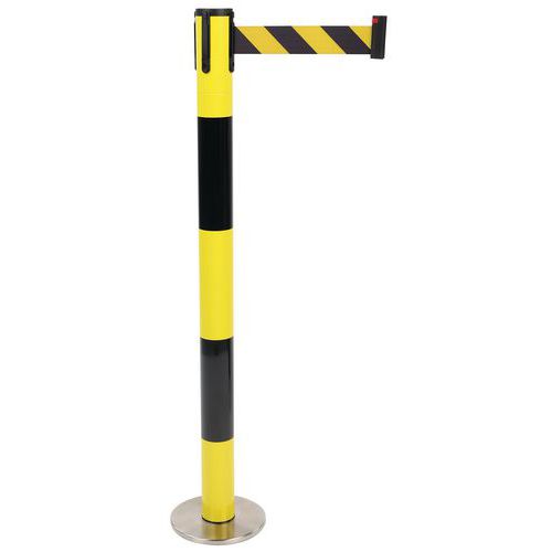 Zweifarbiger Gurtpfosten mit Sohle und Drehkopf - Manutan Expert