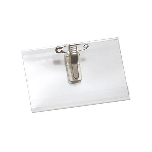 Porte-badge avec pince combi - Manutan