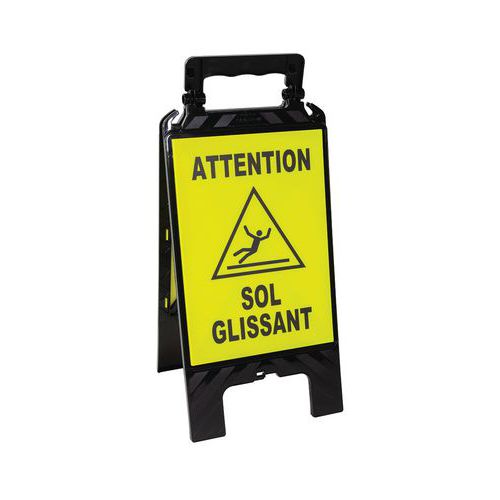 Chevalet modulable noir avec plaques interchangeables - Novap