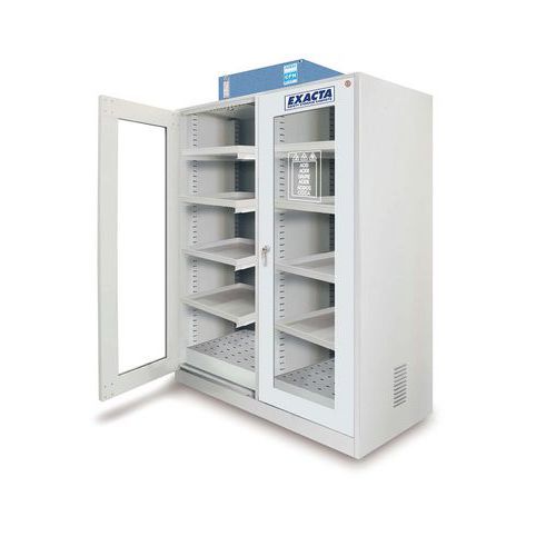Armoire à filtration 2 compartiments - 2 portes vitrées - Exacta