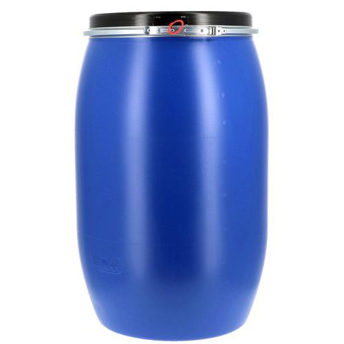 Fût 30 à 220L à ouverture totale homologué UN - Bleu
